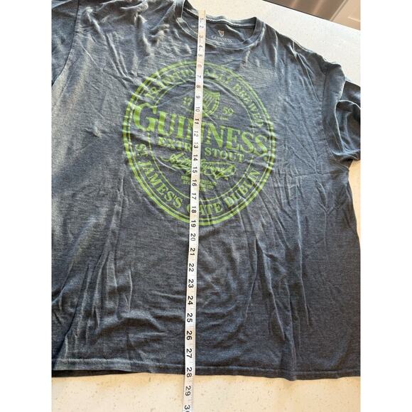 Guinness, Beer T-Shirt, Gray With Green‎ Logo Size XXL - Picture 6 of 9